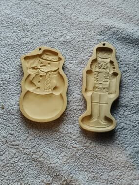 Vintage Brown Bag Cookie Art Molds Hill Design - Pre-owned